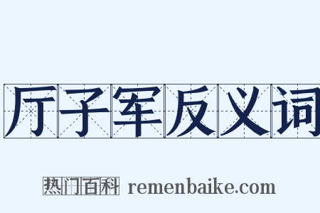 厅子军反义词是什么意思的图片